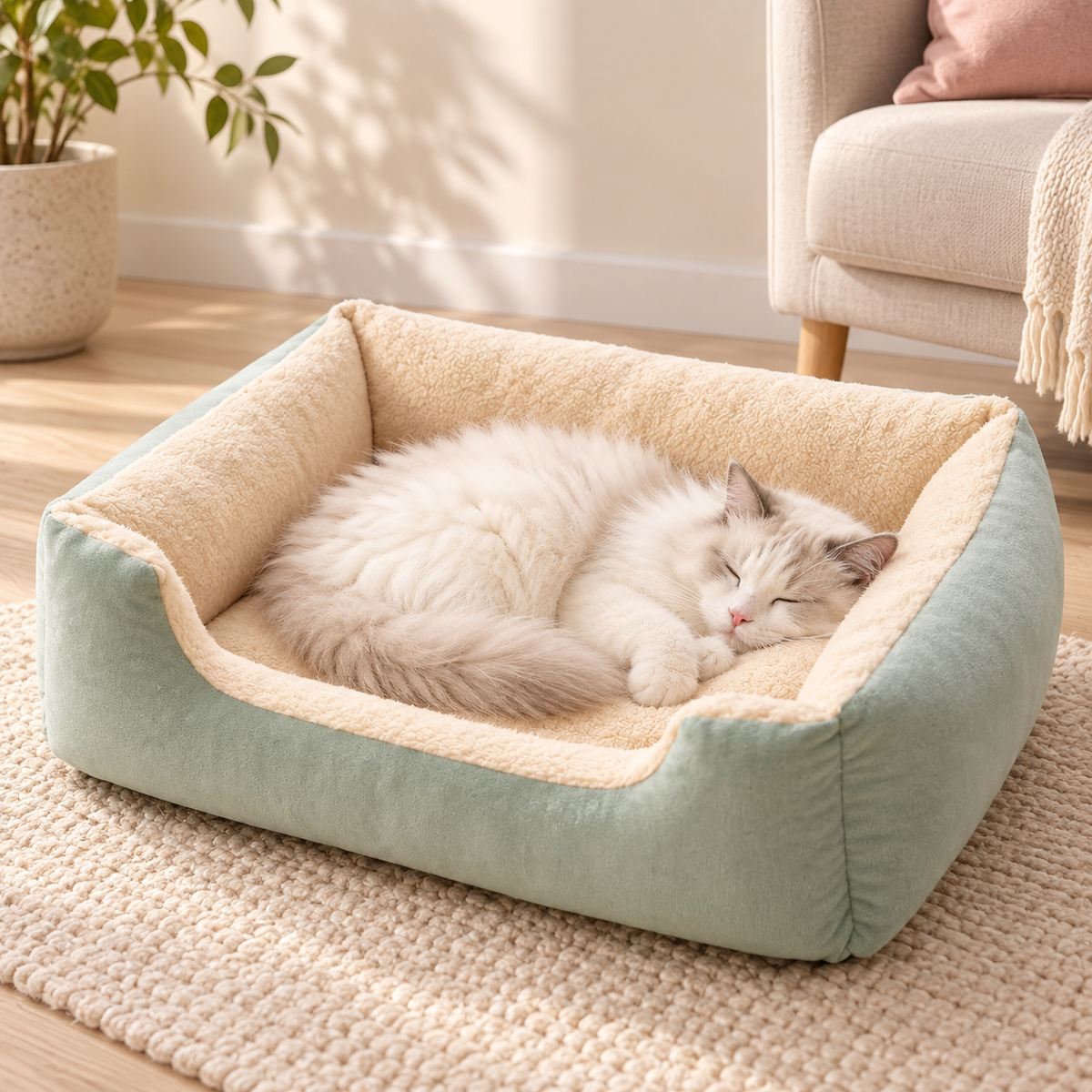 Cloud-Edge Bolster Pet Bed