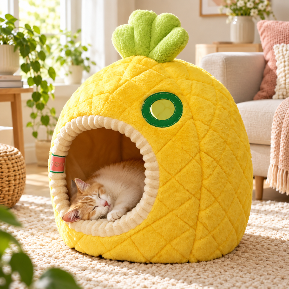 Pineapple Hideaway Pet Cave